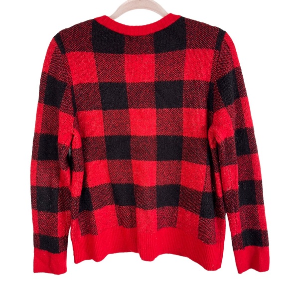 Old Navy Buffalo Knit Plaid Sweater Christmas - Picture 4 of 7